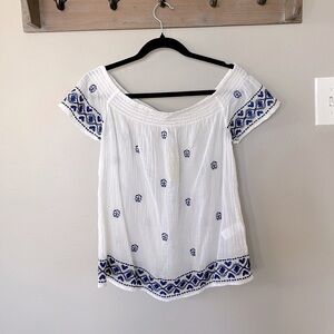 Lucky brand easy breezy cotton blouse- XS